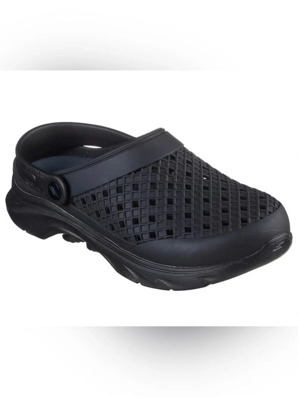 NEW MENS SKECHERS FOAMIES GO WALK Size 10 AMBITION Black EVA Clog NWOB